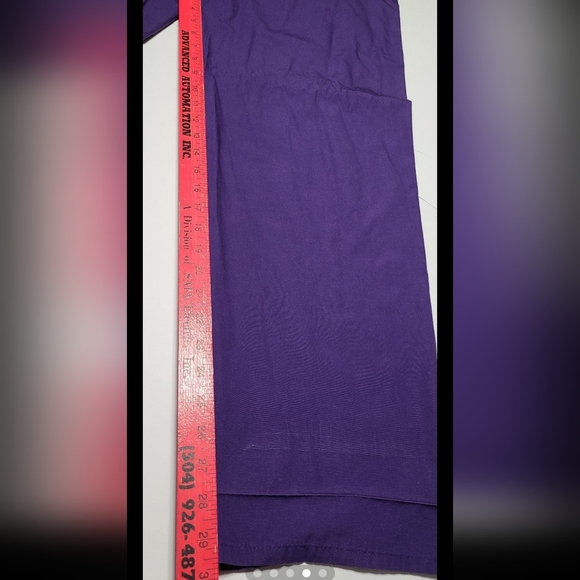 Scrub Pants TL Uniforms Purple Drawstring Pants Size Medium - Picture 4 of 5